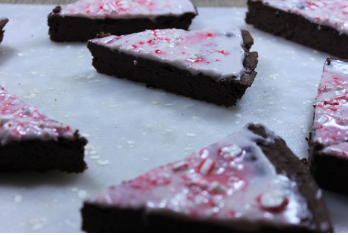 Gluten Free Flourless Candy Cane Cake