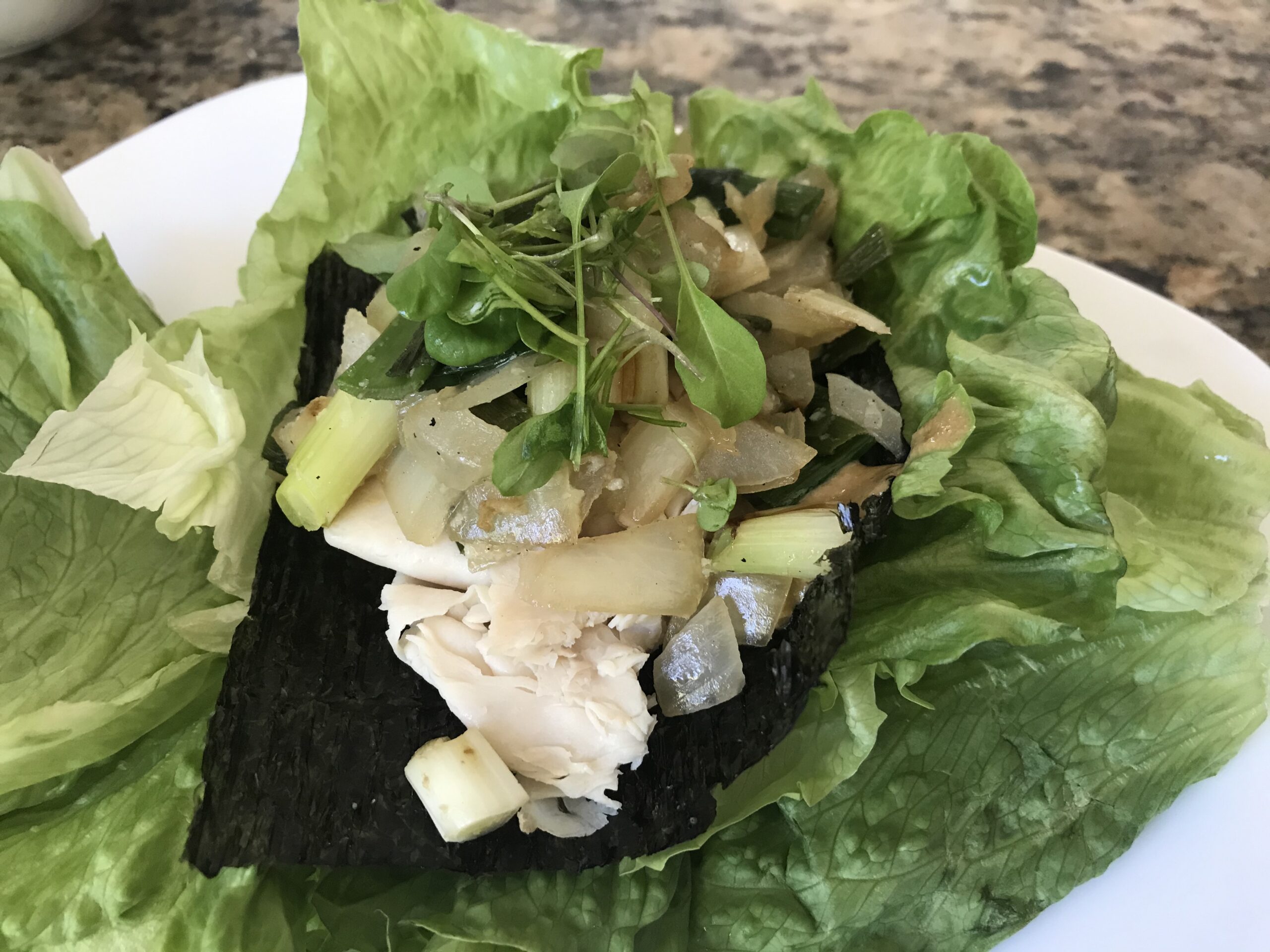 Super Simple Turkey Arugala Nori Wraps