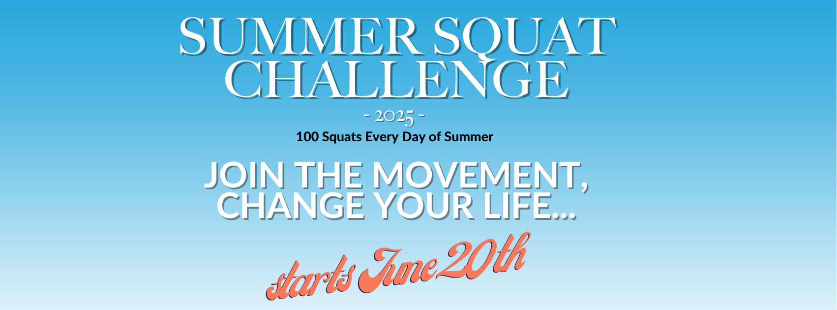 Gina Aliotti's Summer Squat Challenge - Join The Movement