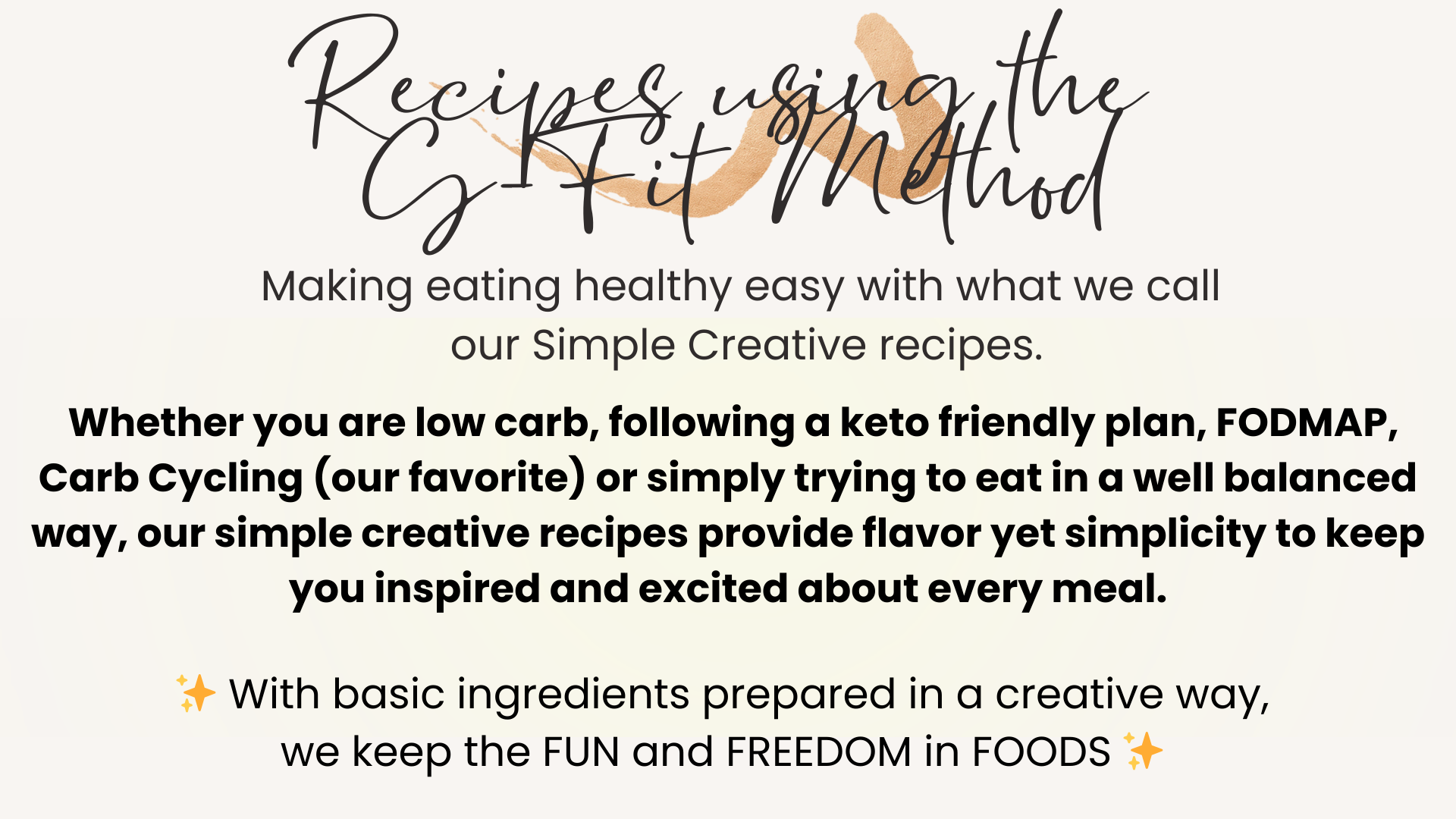 G-Fit Methods Recipe